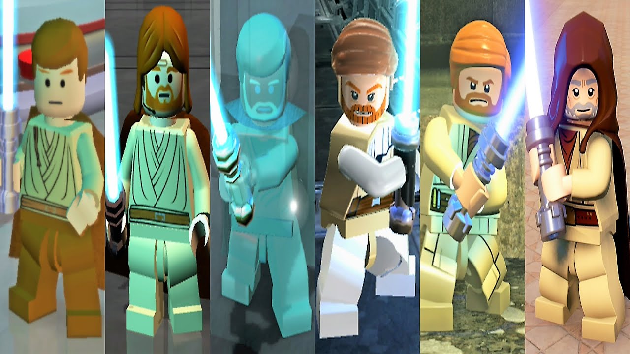 The Evolution of Obi-Wan Kenobi in LEGO Star Wars Games - YouTube
