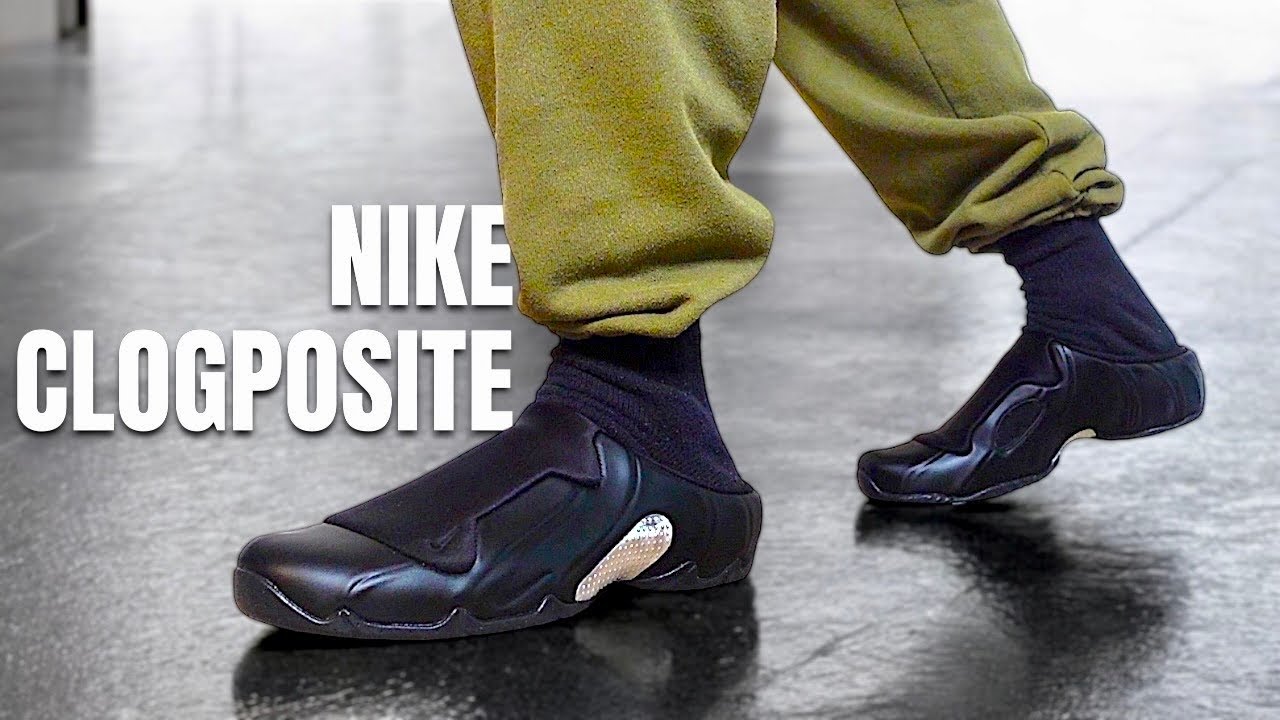 These Are Wild.. Nike Clogposite Black Metallic Silver - YouTube