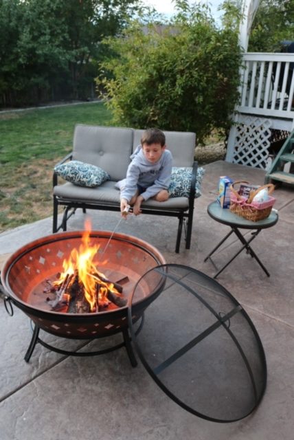 Ace Yeti Backyard Basecamp fire pit - Colorado Mountain Mom