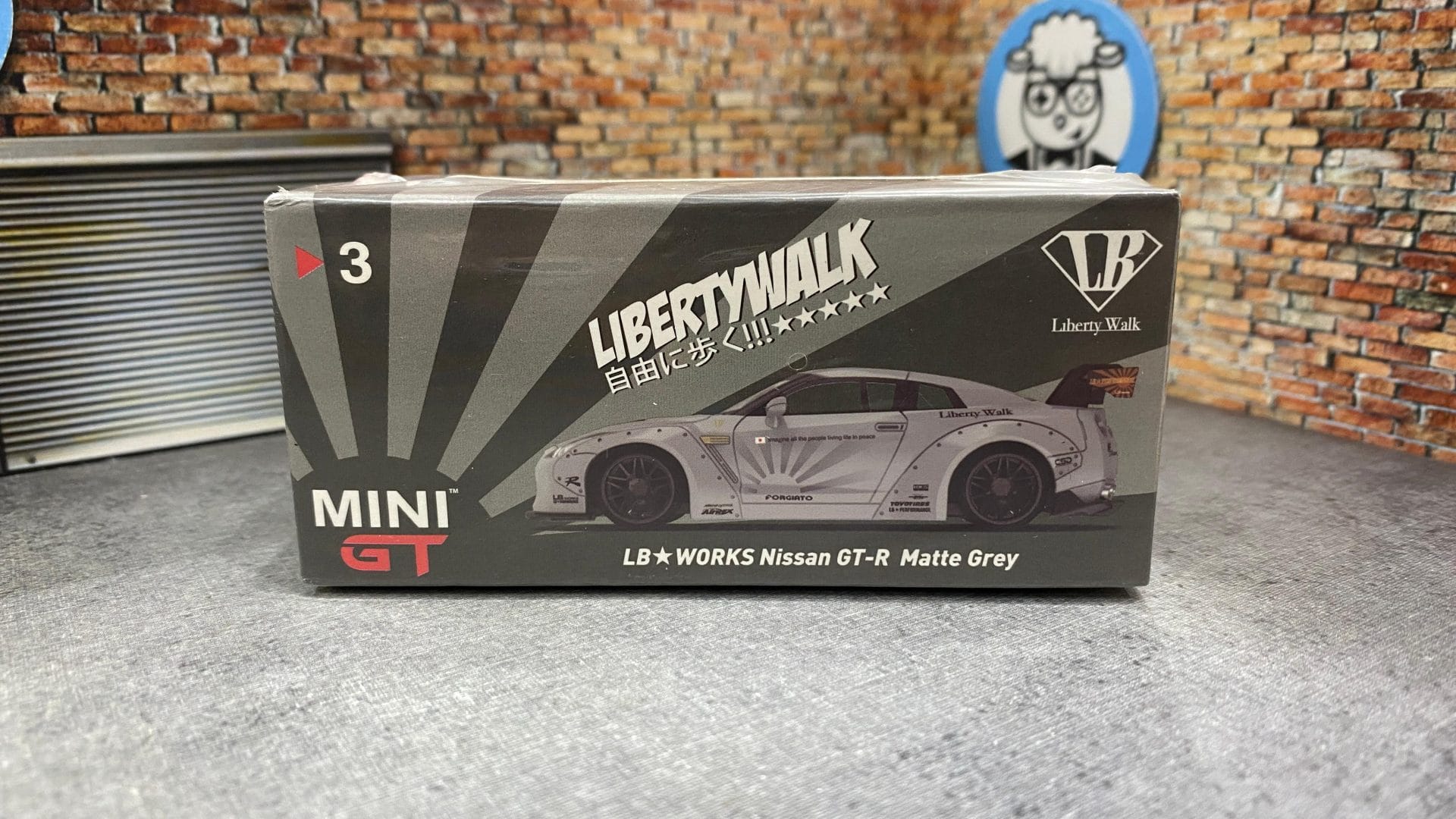 MINI GT - LB☆WORKS Nissan GT-R (R35) Matte Grey MGT00003 - Kuzucu