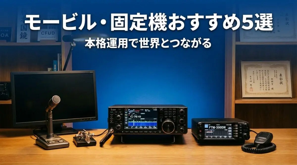 初心者必見！アマチュア無線4級のおすすめ無線機10選【2025年最新版
