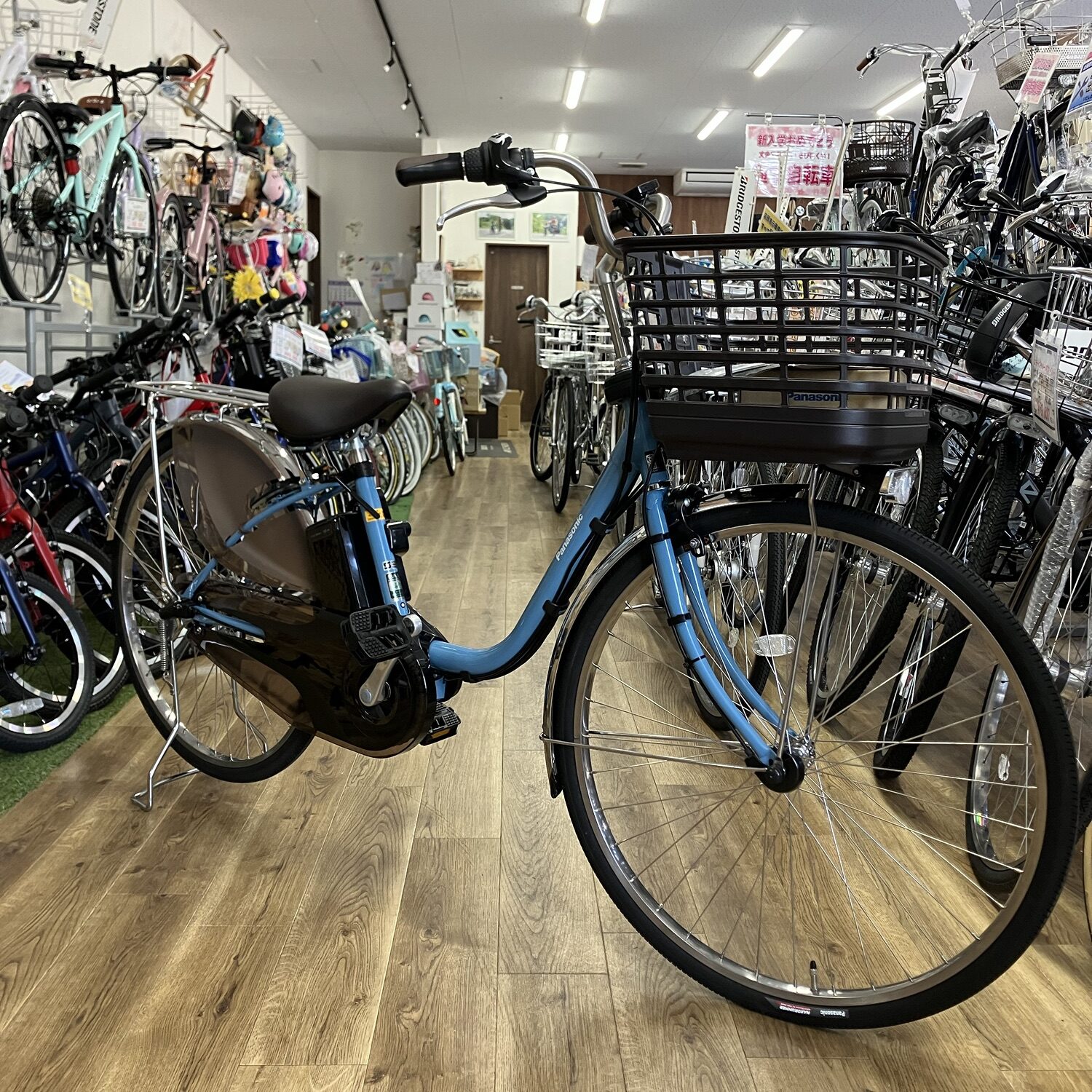 №8676 電動自転車パナソニック ビビDX 24インチ ブラック ✨美品