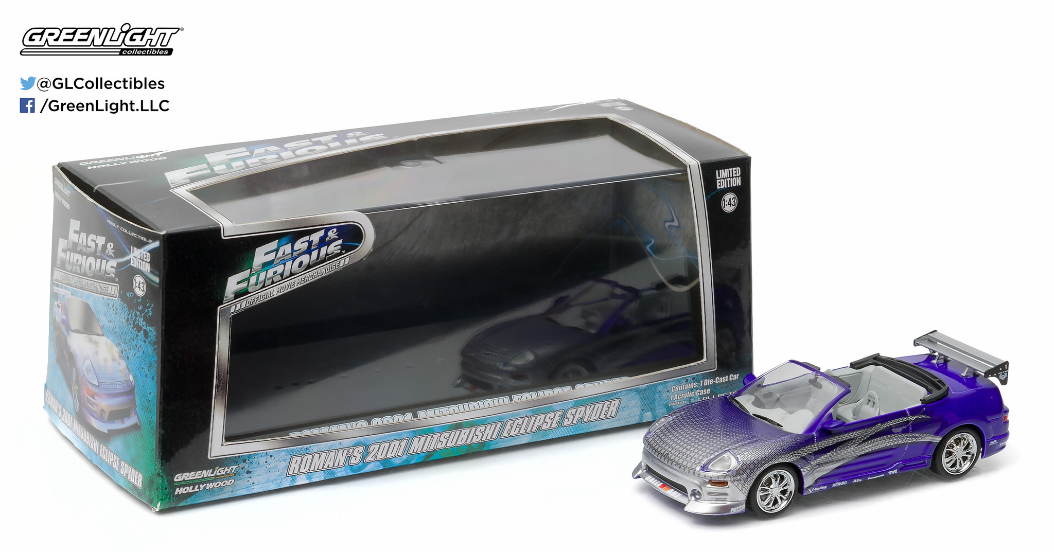 86210 1:43 2001 Mitsubishi Eclipse Spyder Fast & Furious | Kombi