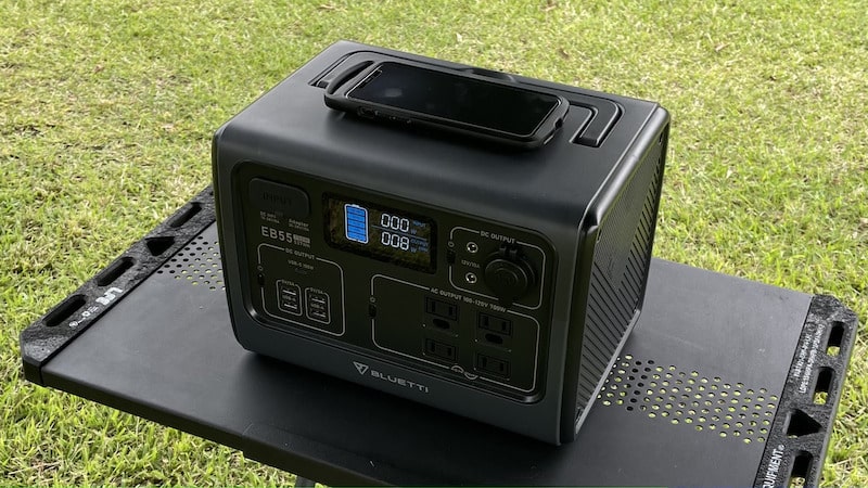 ポータブル電源BLUETTI EB55をレビュー！リン酸鉄系バッテリーで安心安定！