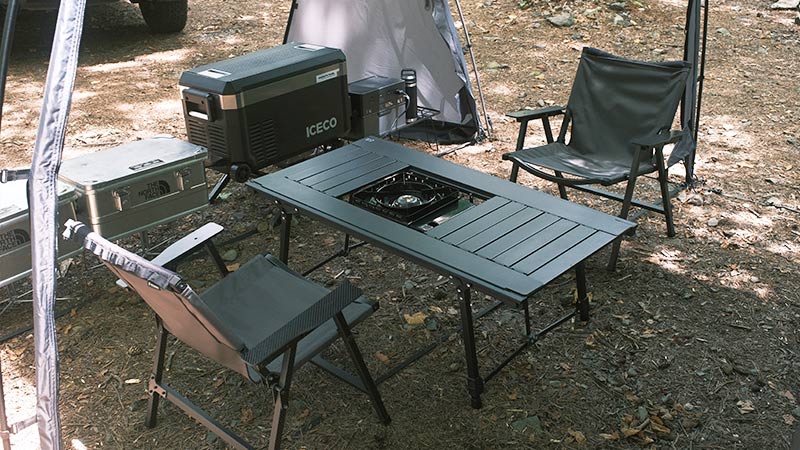 大人気アルペンアウトドアーズのアルミユニットテーブル88/110を