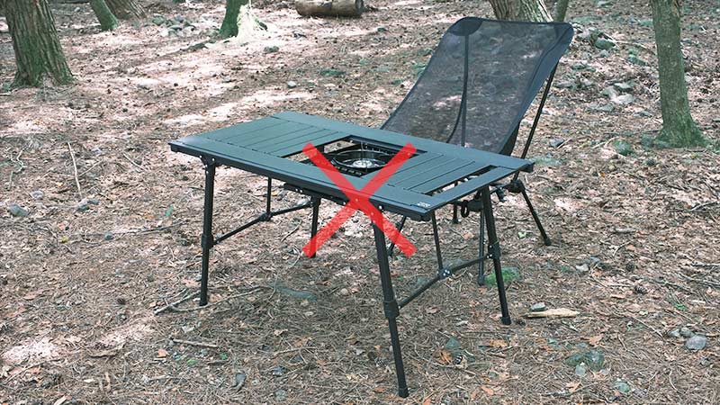 大人気アルペンアウトドアーズのアルミユニットテーブル88/110を