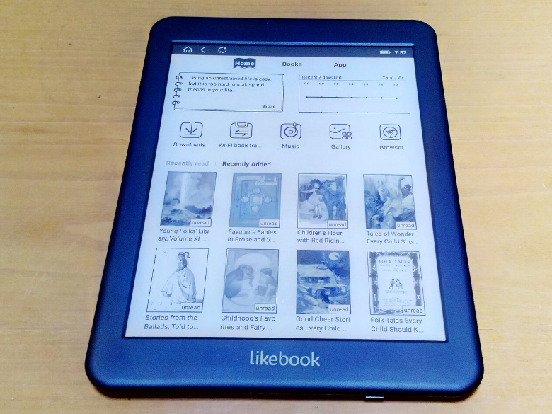 Likebook Mars レビュ ー － BOOXに先駆けた7.8インチAndroid搭載電子