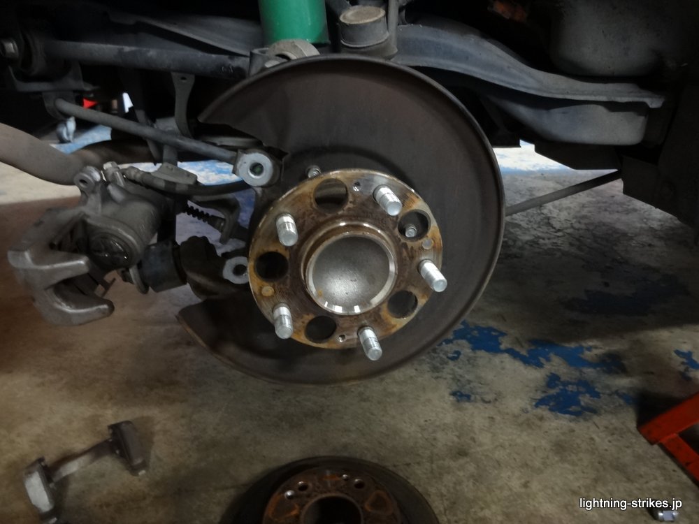 CL7アコード リアブレーキディスクローターを大径化|Lightning Blog