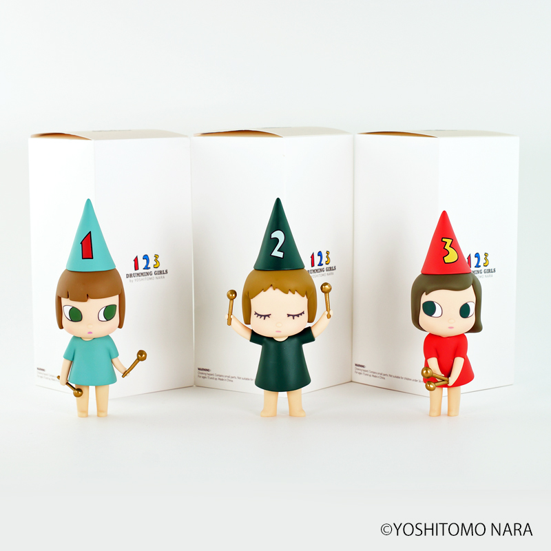 新商品】奈良美智 フィギュア [ドラミング・ガール123 (123 Drumming