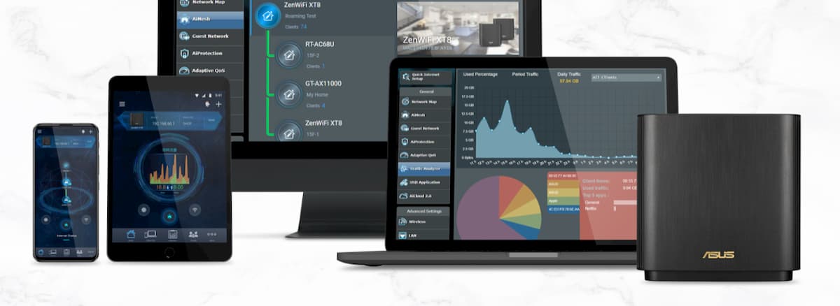 Wi-Fi 6・AiMesh対応でコンパクトなルーターASUS「ZenWiFi AX (XT8
