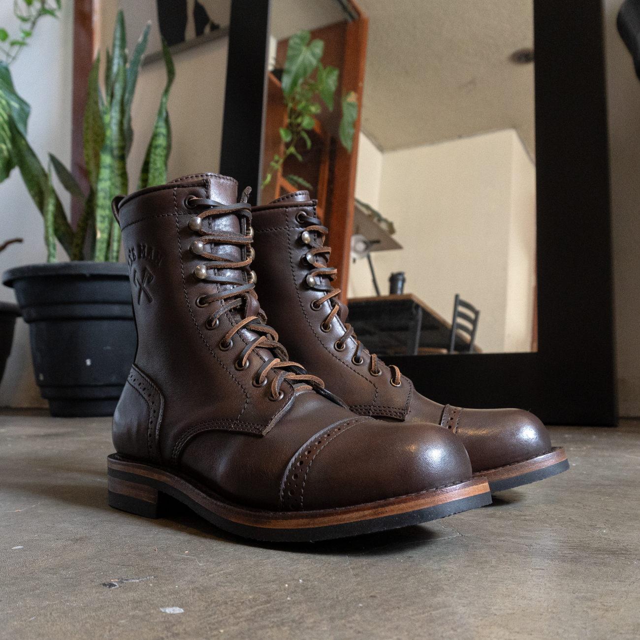 Axeman 10 eyelets – Old Copper - Good Year Welt Leather Boots