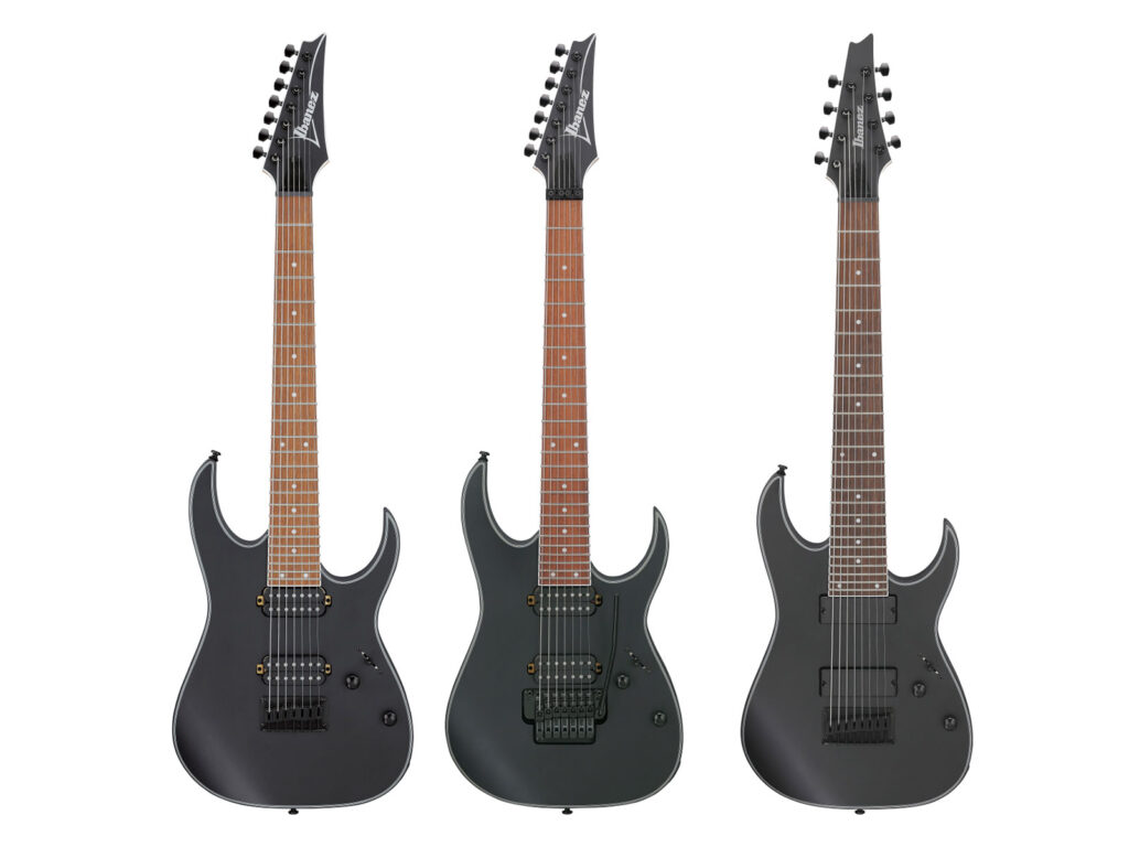 Ibanez、ブラック・マット・フィニッシュがシャープな印象を与える