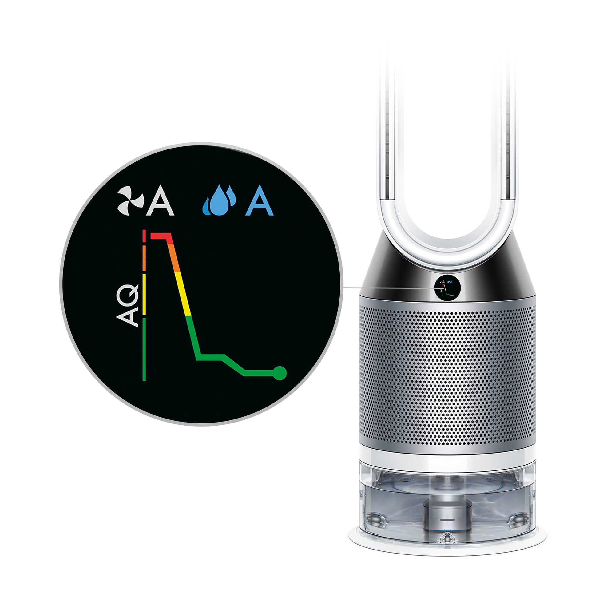 Dyson Pure Humidify+Cool PH01, HEPA Air Purifier, Humidifies and