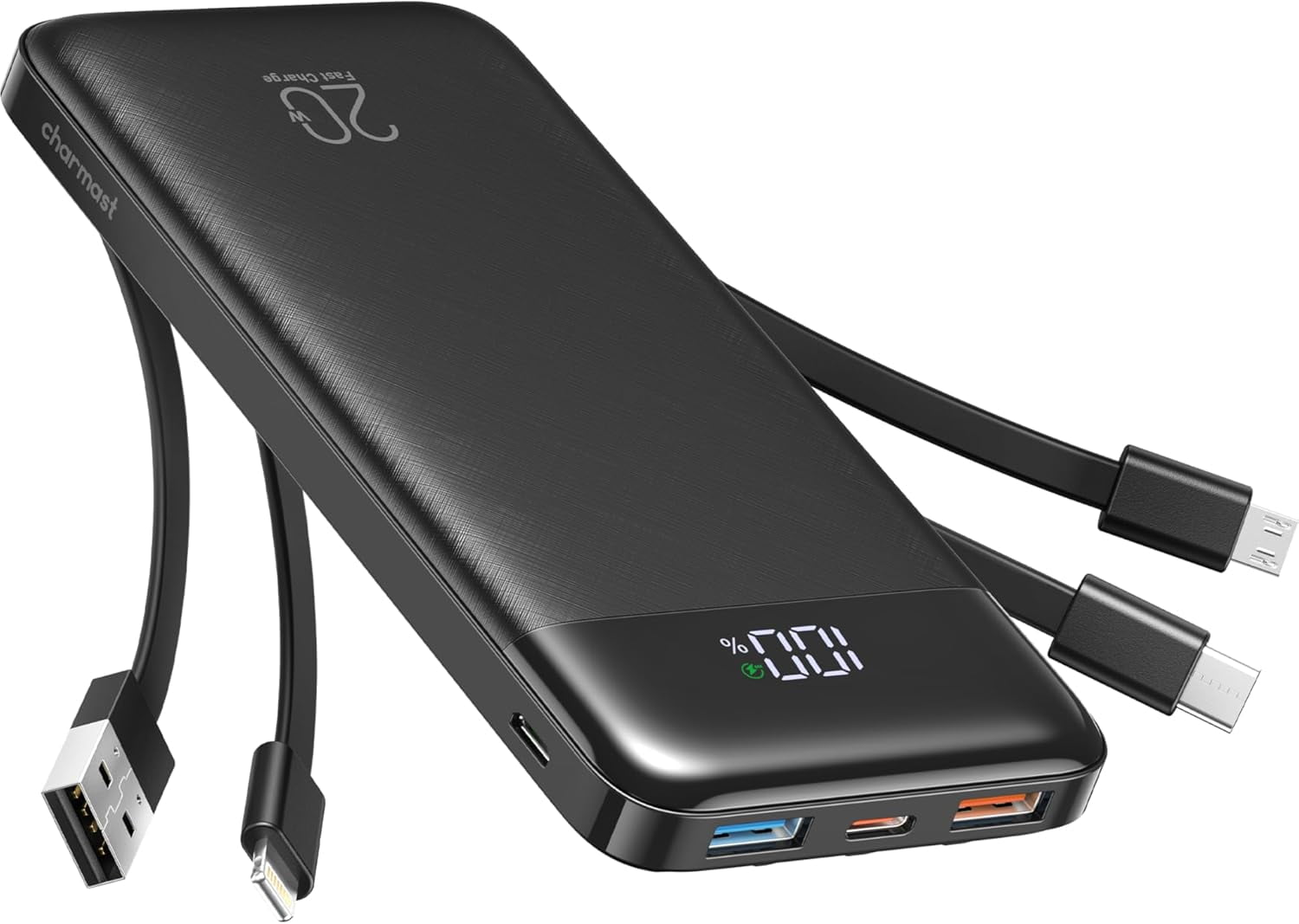 Anker Prime 12,000mAh Power Bank, 2-Port, 130W, Smart Display, for