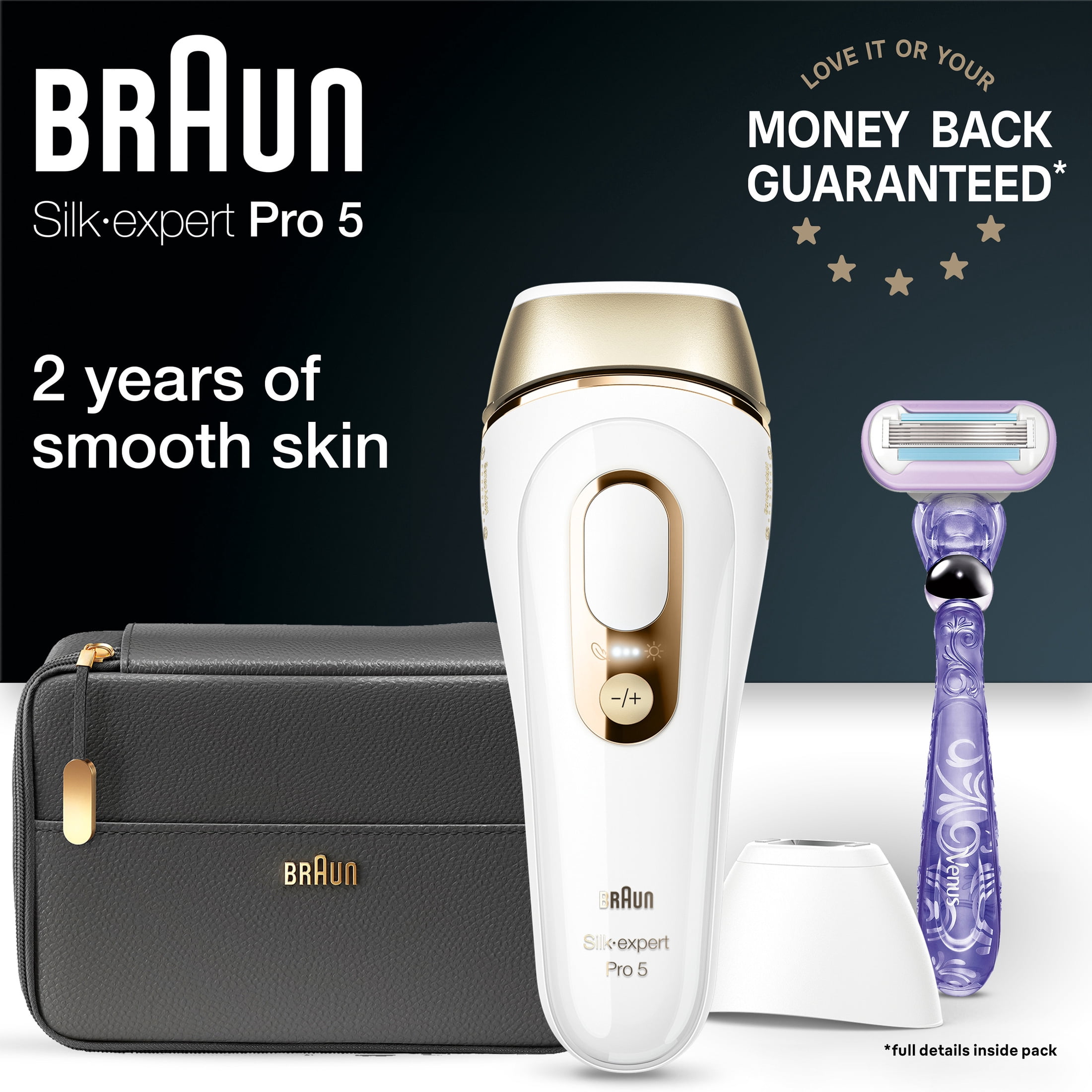Free Shipping! Braun Silk Expert Pro5 IPL Hair Removal Device for