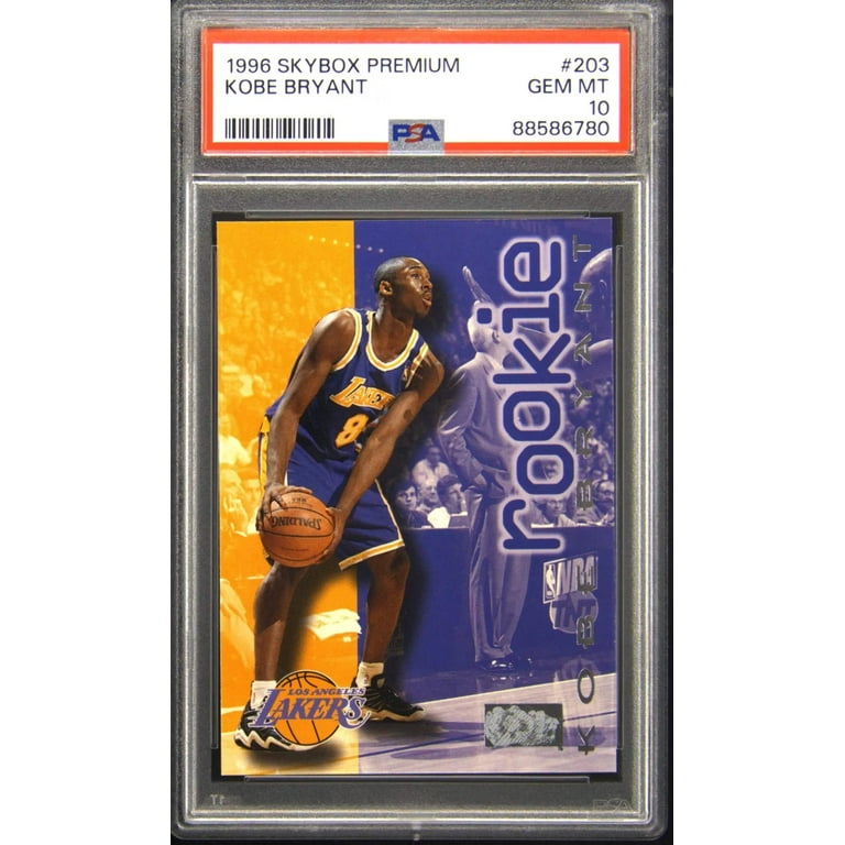 Graded 1996 Skybox Premium Kobe Bryant #203 Rookie RC Basketball