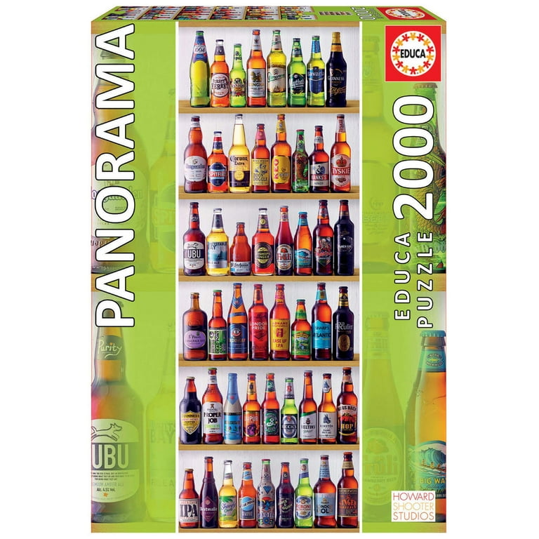 Educa 2000pc Panorama Puzzle World Beers - Walmart.com
