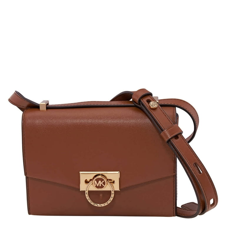 Michael Kors Hendrix Extra-Small Leather Crossbody Bag - Brown