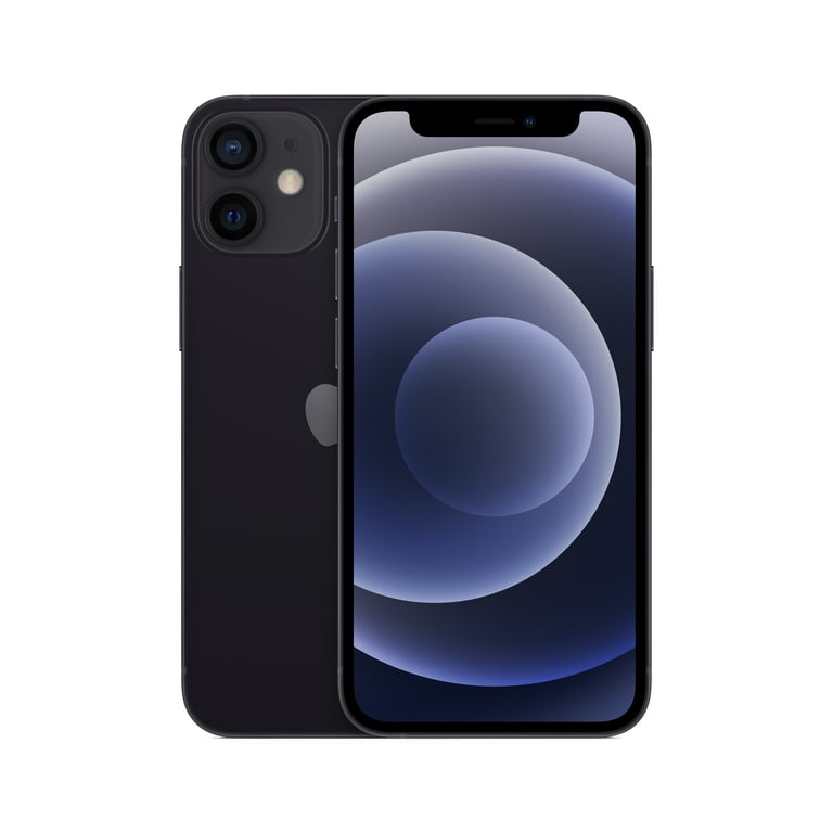 Straight Talk Apple iPhone 12 Mini, 64GB, Black, Prepaid