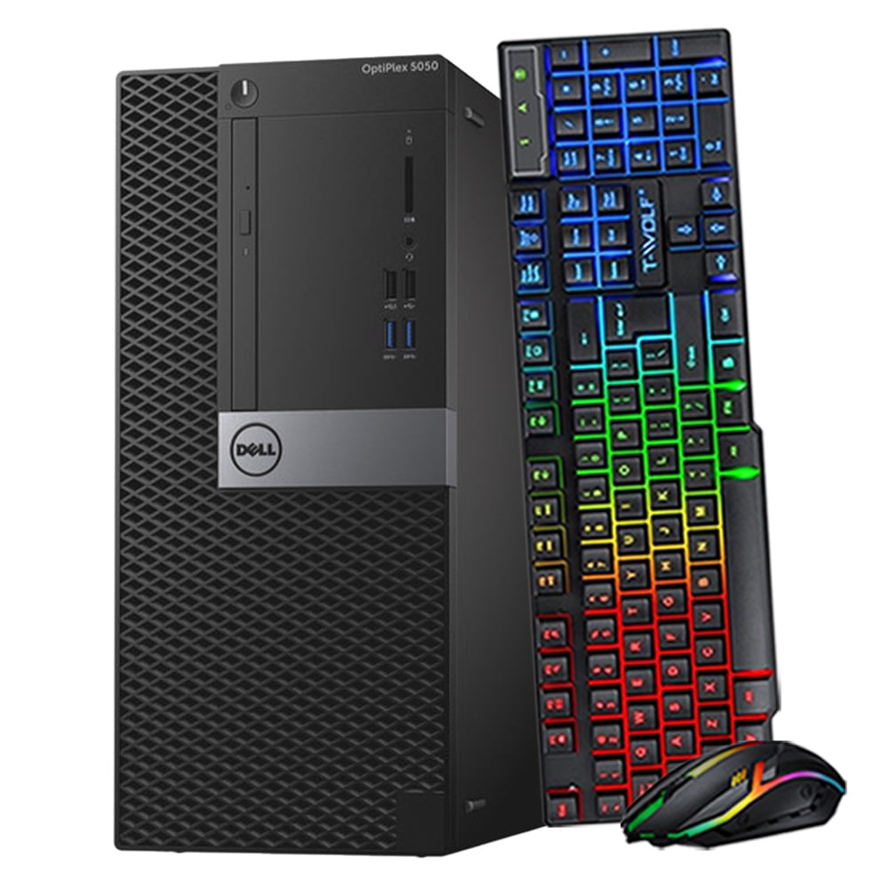 Restored Dell OptiPlex 5050 Gaming Tower Intel Core i5-7th Gen