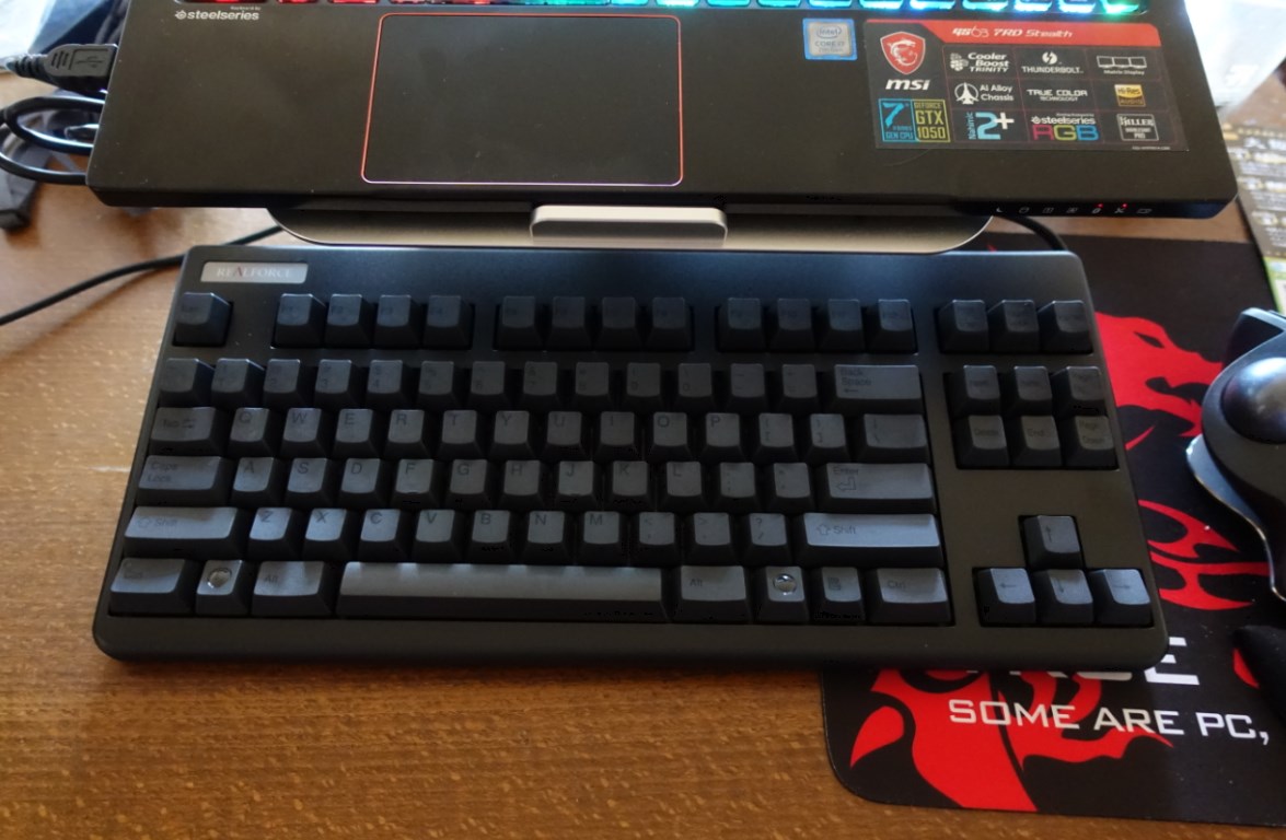 Realforce 87UB黒 変荷重レビュー英語配列でブラインドタッチを極める
