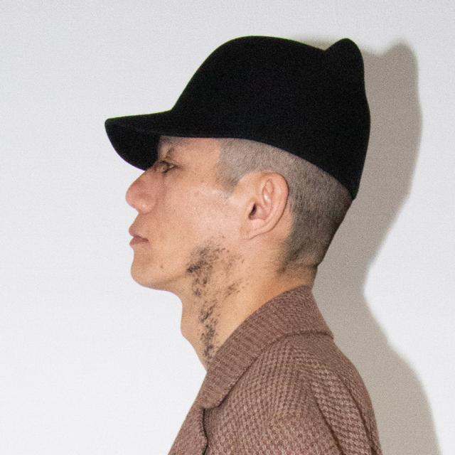 BODYSONG. キャップ EARWCAP BS239706 ウールキャップ 国内生産 ネコ耳