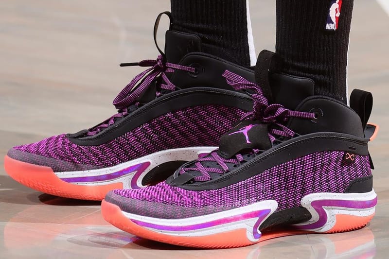 Air Jordan 36 Black Purple Orange Release Info | Hypebeast