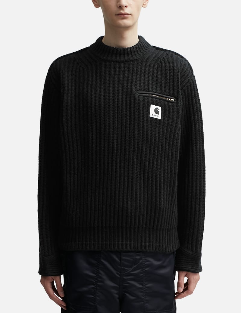 Sacai - Sacai X Carhartt WIP デトロイト ニット プルオーバー | HBX