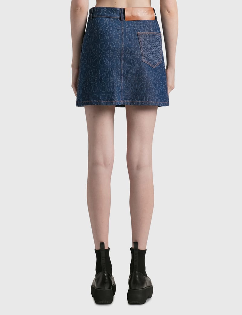 ロエベ - アナグラム デニム ミニ スカート | HBX