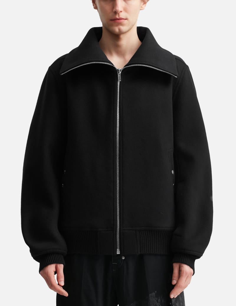 Rick Owens Blixa Dracucollar - 柔らかなウールメルトン製のヒップ丈