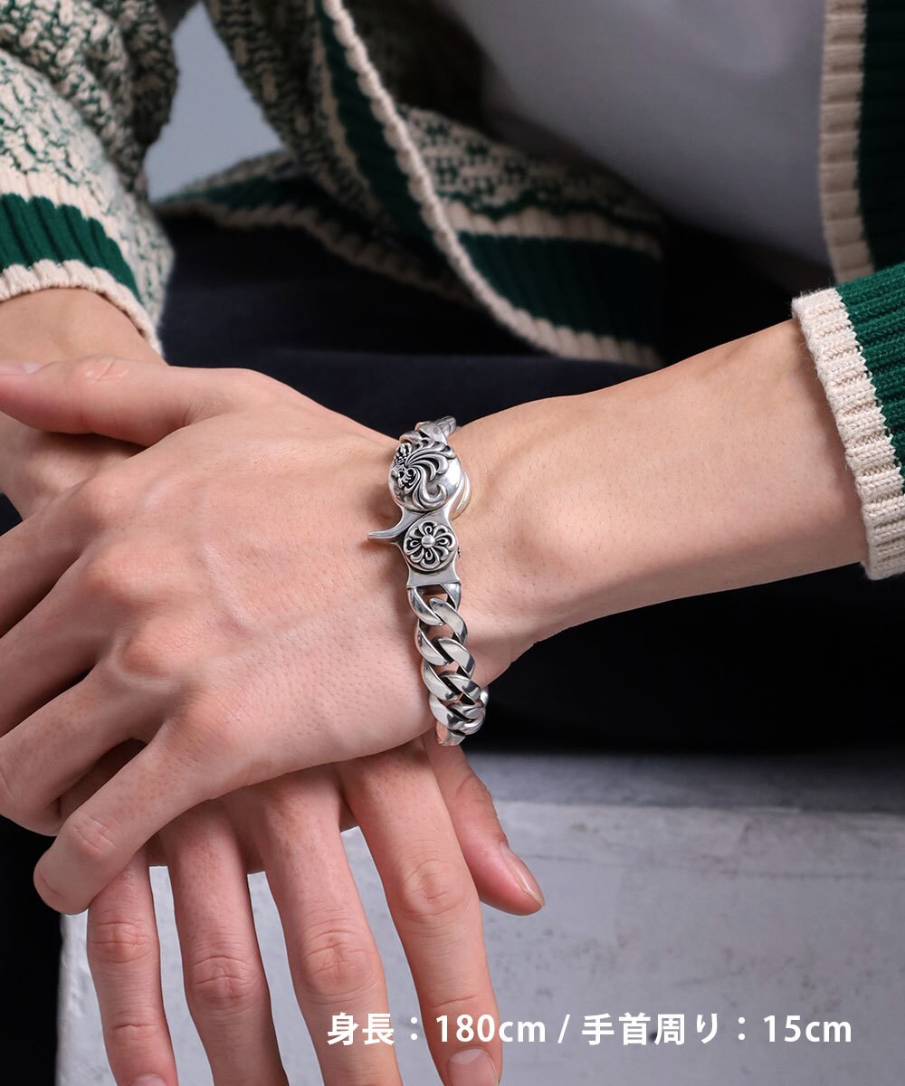 LH HOWL クラシックチェーンブレスレット/シルバー925 | ライオン