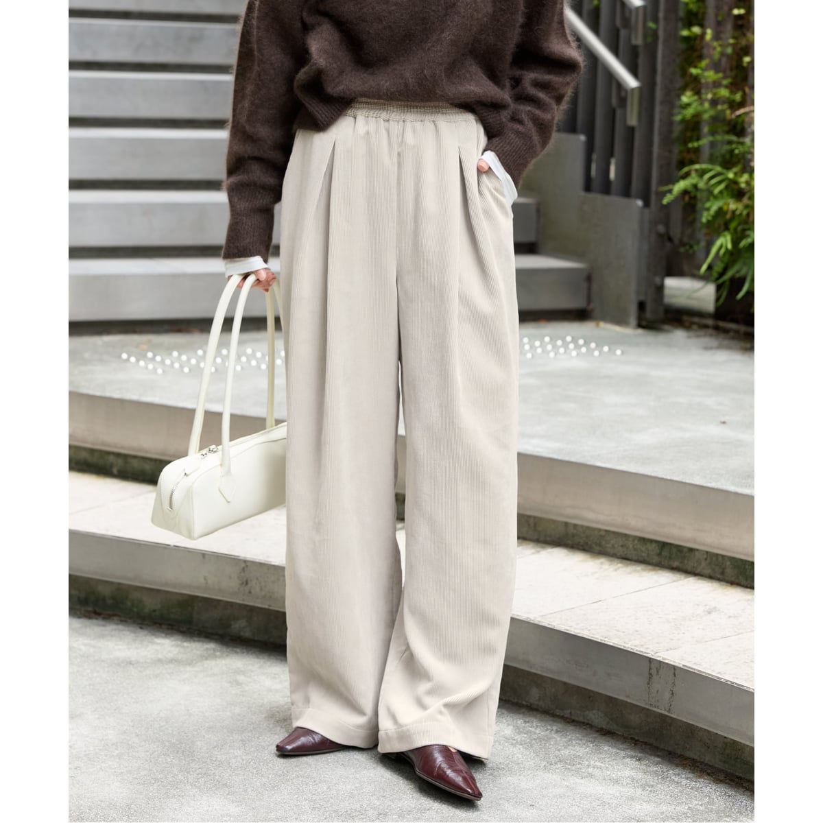 JOURNAL STANDARD リネンタックキュロット 38 ベージュ JOURNAL