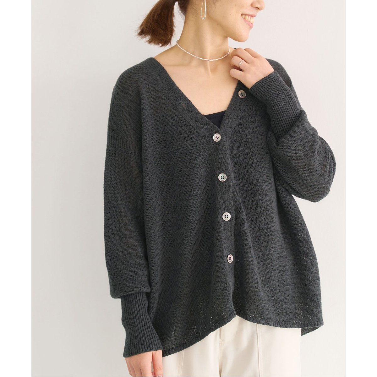 テープヤーン 2WAY Vネックカーディガン | イエナ(IENA) | マルイ