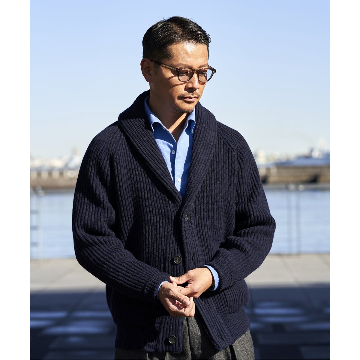 avancer / アボンシェル】ショールカラー カーディガン | エディフィス