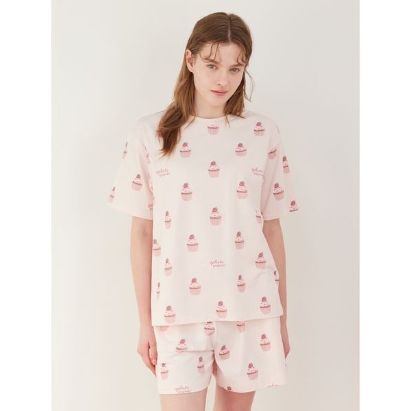 カップケーキ柄Tシャツ | ジェラート ピケ(gelato pique) | マルイ