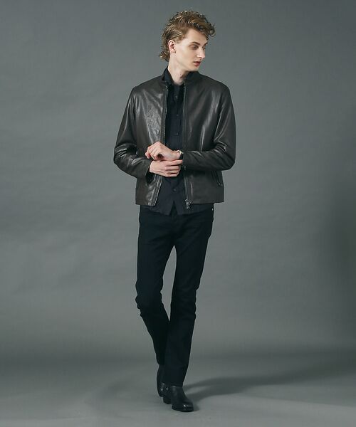 セール】 シングル レザージャケット （レザーブルゾン・ジャケット