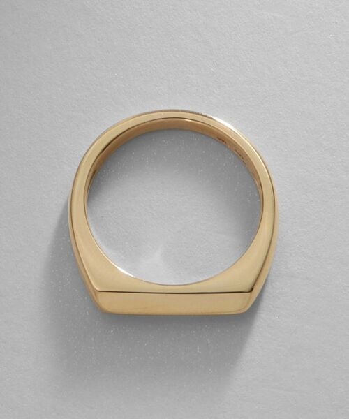 K10面取りカットシグネット リング （リング）｜COCOSHNIK / ココシュ