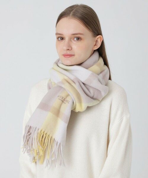 セール】 クレストブリッジチェックウォッシャブルカシミヤストール