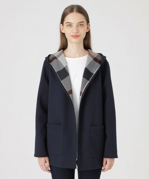 セール】 クレストブリッジチェックリバーシブルダンボールミディ丈