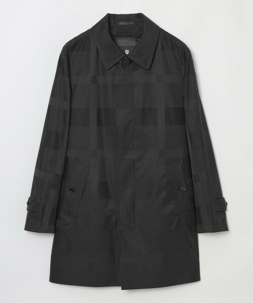 セール】 シャドーチェックラミネートステンカラーコート （その他