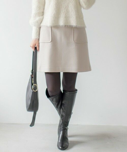 セール】 【セットアップ可】メルトンライク ミニスカート （ミニ