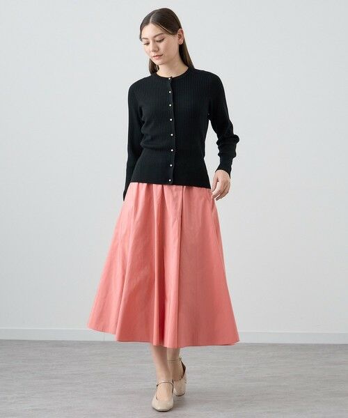 セール】 シャイニータフタギャザーフレア スカート （ロング・マキシ