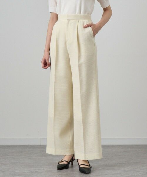 セール】 【セットアップ対応商品】ワッフルツイードワイドパンツ
