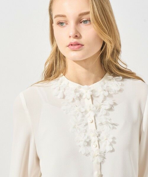 Eternal Line 2025】ジョーゼットフラワーモチーフ ブラウス （シャツ