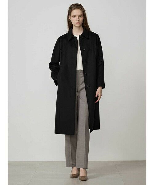 ブラックカシミヤ ステンカラーコート （その他アウター）｜Aquascutum