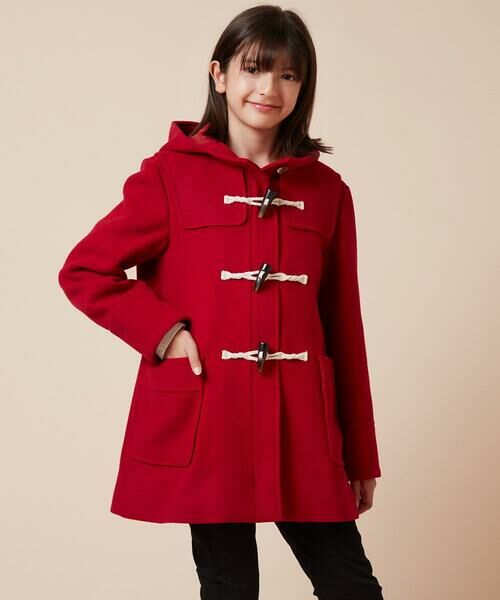 140-150]【選べる5色展開】ライトフェイクウールダッフルコート