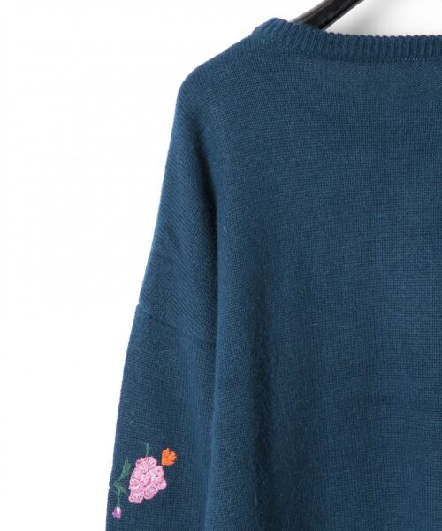 セール】 マルチ刺繍ニットトップ （ニット・セーター）｜GRACE