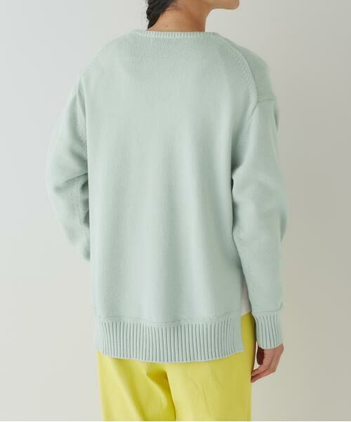 セール】 ◇Vネックチュニックトップス （ニット・セーター）｜human