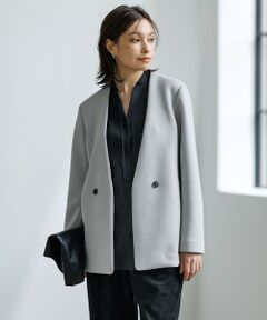 ノーカラージャケット（条件：グレー系）| ファッション通販