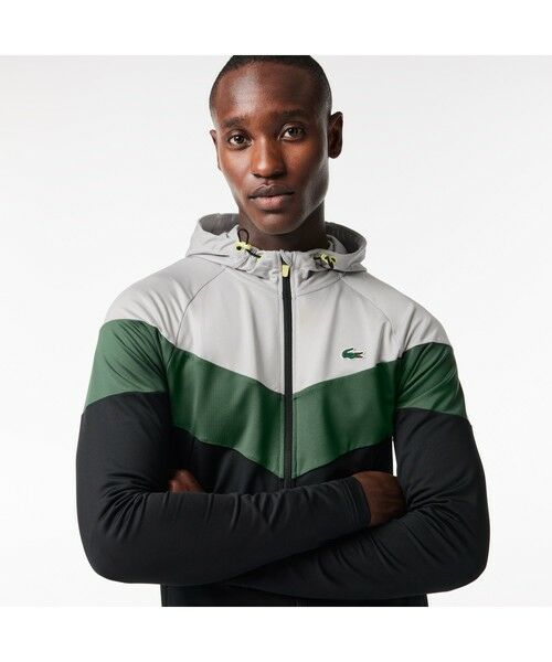 セール】 フロントV字切り替えジャージジャケット （パーカー